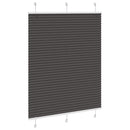 vidaXL pliszírozott redőny fekete 110x100 cm szövetszélesség 109,4 cm