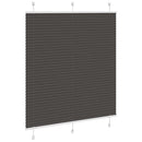 vidaXL pliszírozott redőny fekete 115x100 cm szövetszélesség 114,4 cm