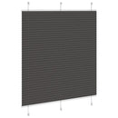 vidaXL pliszírozott redőny fekete 115x100 cm szövetszélesség 114,4 cm