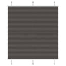 vidaXL pliszírozott redőny fekete 120x100 cm szövetszélesség 119,4 cm