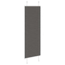 vidaXL pliszírozott redőny fekete 45x150 cm szövetszélesség 44,4 cm