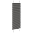 vidaXL pliszírozott redőny fekete 50x150 cm szövetszélesség 49,4 cm