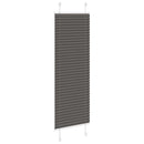 vidaXL pliszírozott redőny fekete 50x150 cm szövetszélesség 49,4 cm