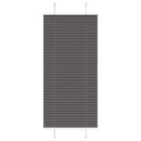 vidaXL pliszírozott redőny fekete 55x150 cm szövetszélesség 54,4 cm