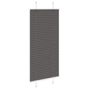 vidaXL pliszírozott redőny fekete 55x150 cm szövetszélesség 54,4 cm