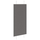 vidaXL pliszírozott redőny fekete 55x150 cm szövetszélesség 54,4 cm