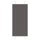 vidaXL pliszírozott redőny fekete 65x150 cm szövetszélesség 64,4 cm