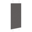 vidaXL pliszírozott redőny fekete 65x150 cm szövetszélesség 64,4 cm