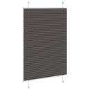 vidaXL pliszírozott redőny fekete 85x150 cm szövetszélesség 84,4 cm
