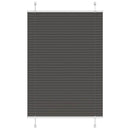 vidaXL pliszírozott redőny fekete 90x150 cm szövetszélesség 89,4 cm