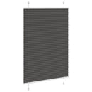 vidaXL pliszírozott redőny fekete 90x150 cm szövetszélesség 89,4 cm