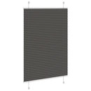 vidaXL pliszírozott redőny fekete 90x150 cm szövetszélesség 89,4 cm