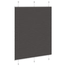 vidaXL pliszírozott redőny fekete 105x150 cm szövetszélesség 104,4 cm