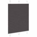 vidaXL pliszírozott redőny fekete 110x150 cm szövetszélesség 109,4 cm