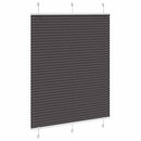 vidaXL pliszírozott redőny fekete 110x150 cm szövetszélesség 109,4 cm