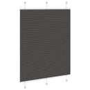 vidaXL pliszírozott redőny fekete 110x150 cm szövetszélesség 109,4 cm