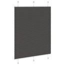 vidaXL pliszírozott redőny fekete 110x150 cm szövetszélesség 109,4 cm