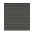 vidaXL pliszírozott redőny fekete 120x150 cm szövetszélesség 119,4 cm