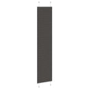vidaXL pliszírozott redőny fekete 50x200 cm szövetszélesség 49,4 cm