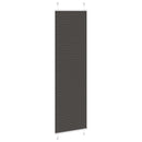 vidaXL pliszírozott redőny fekete 55x200 cm szövetszélesség 54,4 cm
