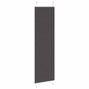 vidaXL pliszírozott redőny fekete 55x200 cm szövetszélesség 54,4 cm
