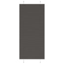 vidaXL pliszírozott redőny fekete 95x200 cm szövetszélesség 94,4 cm