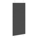 vidaXL pliszírozott redőny fekete 95x200 cm szövetszélesség 94,4 cm