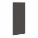 vidaXL pliszírozott redőny fekete 100x200 cm szövetszélesség 99,4 cm