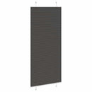 vidaXL pliszírozott redőny fekete 100x200 cm szövetszélesség 99,4 cm