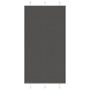 vidaXL pliszírozott redőny fekete 105x200 cm szövetszélesség 104,4 cm