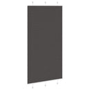 vidaXL pliszírozott redőny fekete 105x200 cm szövetszélesség 104,4 cm