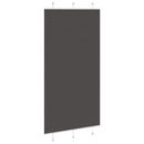 vidaXL pliszírozott redőny fekete 105x200 cm szövetszélesség 104,4 cm