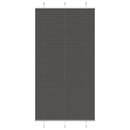 vidaXL pliszírozott redőny fekete 110x200 cm szövetszélesség 109,4 cm