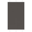 vidaXL pliszírozott redőny fekete 120x200 cm szövetszélesség 119,4 cm