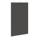 vidaXL pliszírozott redőny fekete 120x200 cm szövetszélesség 119,4 cm