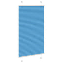 vidaXL pliszírozott redőny kék 75x100 cm szövetszélesség 74,4 cm