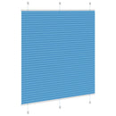 vidaXL pliszírozott redőny kék 115x150 cm szövetszélesség 114,4 cm