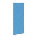 vidaXL pliszírozott redőny kék 75x200 cm Szövetszélesség 74,4 cm