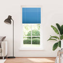 vidaXL pliszírozott redőny kék 90x200 cm szövetszélesség 89,4 cm