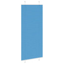 vidaXL pliszírozott redőny kék 90x200 cm szövetszélesség 89,4 cm