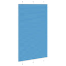 vidaXL pliszírozott redőny kék 115x200 cm szövetszélesség 114,4 cm