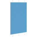 vidaXL pliszírozott redőny kék 115x200 cm szövetszélesség 114,4 cm