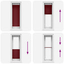 vidaXL pliszírozott redőny Bordeaux piros 40x100 cm szövetszélesség