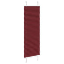 vidaXL pliszírozott redőny Bordeaux piros 45x100 cm Szövetszélesség