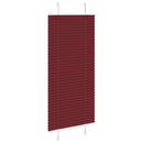 vidaXL pliszírozott redőny Bordeaux piros 65x100 cm szövetszélesség