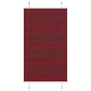 vidaXL pliszírozott redőny Bordeaux piros 70x100 cm szövetszélesség