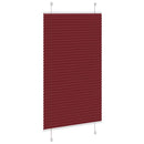 vidaXL pliszírozott redőny Bordeaux piros 70x100 cm szövetszélesség