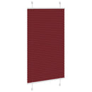 vidaXL pliszírozott redőny Bordeaux piros 75x100 cm Szövetszélesség