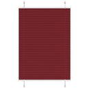 vidaXL pliszírozott redőny Bordeaux piros 85x100 cm szövetszélesség