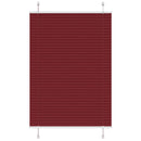 vidaXL pliszírozott redőny Bordeaux piros 90x100 cm szövetszélesség